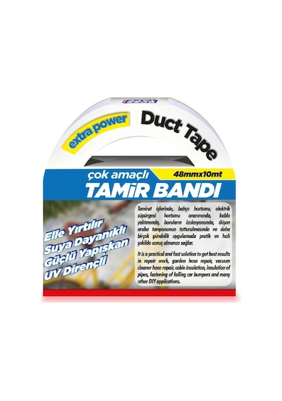 Çok Amaçlı Suya Dayanıklı Tamir Bandı 48mmx10m Siyah
