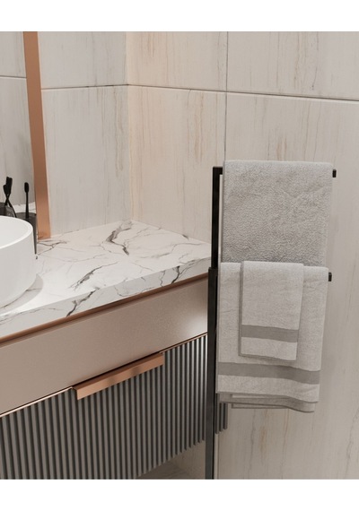 Aju Havluluk Kağıt Havlu Askısı Metal Kurulum Gerektirmez Devrilmez Banyo Düzenleyici Askılık Siyah