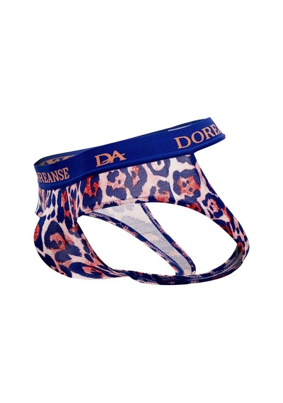 Doreanse Erkek Leopar Fantazi Jockstrap Destekli String Tanga 127