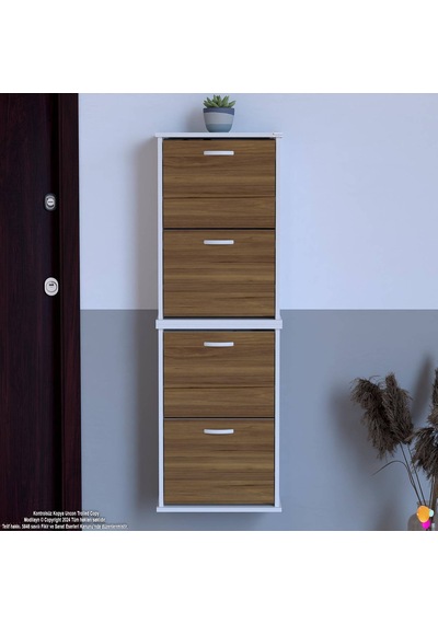 Eliusta Slim 4 Düşer Kapaklı 52 Cm Ceviz Asma Ayakkabılık Kapı Önü/antre 52x156x26 Cm Ayakkabılık Ceviz Eliusta Slim 4 Düşer Kapaklı 52 Cm Ceviz Asma Ayakkabılık Kapı Önü/antre 52x156x26 Cm Ayakkabılık Ceviz