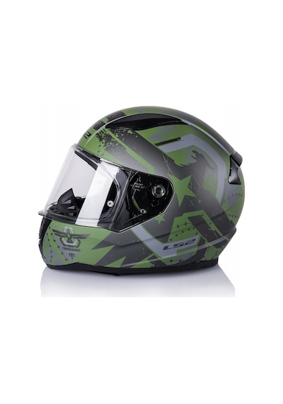 Ls2 Rapıd 2 Thunder Birds Kapalı Motosiklet Kaskı Yeşil - Siyah