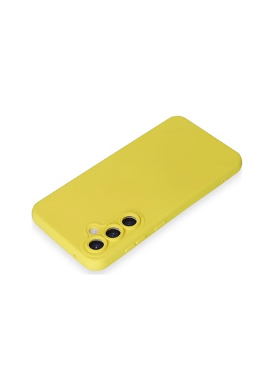 Newface - 278 - Samsung Galaxy S24 Kılıf Nano İçi Kadife Silikon - Edntrend - - Sarı