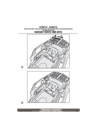 Plxr4113 Kawasaki Versys 1000 15-16 Yan Çanta Taşıyıcı