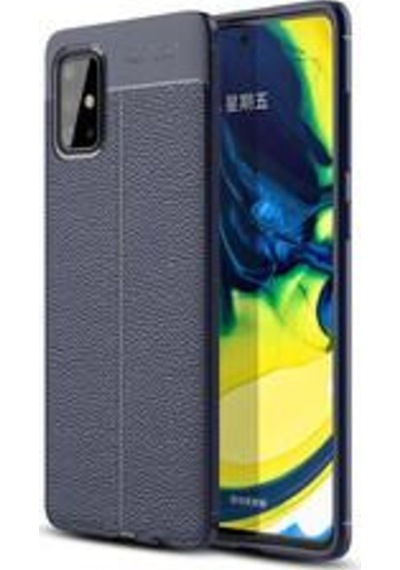 Galaxy A71 Kılıf Zore Niss Deri Desenli Silikon Kılıf