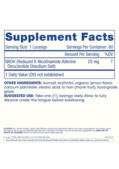 Prohealth Longevity Nadh Pro - 25 Mg - 60 Lozenges