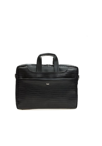 Bilik Deri  Siyah Kroko Unisex Laptop & Evrak Çantası BRIEFCASE Siyah Kroko
