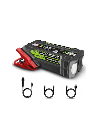 Lokithor J2250pro 12v 2250amp Lifepo4 Akıllı Akü Takviye + Powerbank + Led Lamba