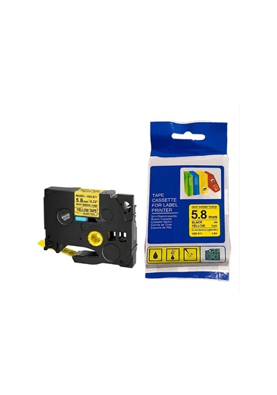 Ufly Hs611 Isıyla Büzüşen Kablo Tanımlama Borusu 5,8mm Sarı Heat Shrink Tube 1.5 M
