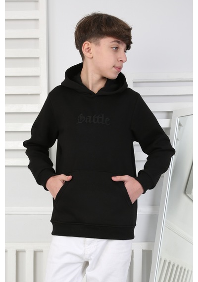Crassi Erkek Çocuk Sweatshirt Polarlı 00106 Siyah