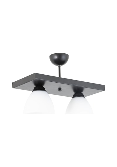 Ikili Dikdörtgen Siyah Spor Model Modern Avize B