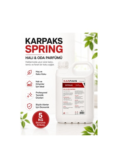 Spring Halı Ve Oda Parfümü 5 L Kalıcı Ferah Koku Profesyonel Kullanım Bahar Esintisi