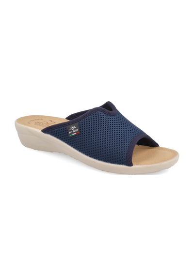 Terlik Kadın T4 429 Fe Fly Flot Cloth Woman Slıpper Blue Null Mavi