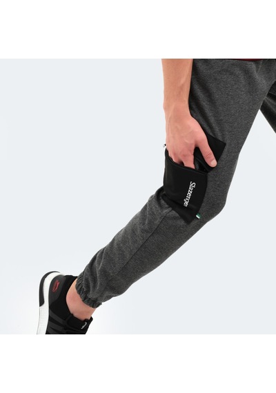 Slazenger  Partner Erkek Cepli Dar Paça Antrasit Eşofman Altı