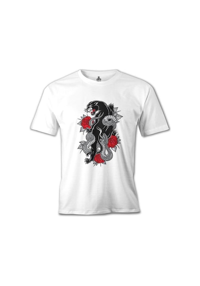 Tattoo - Tiger Beyaz Erkek Tshirt