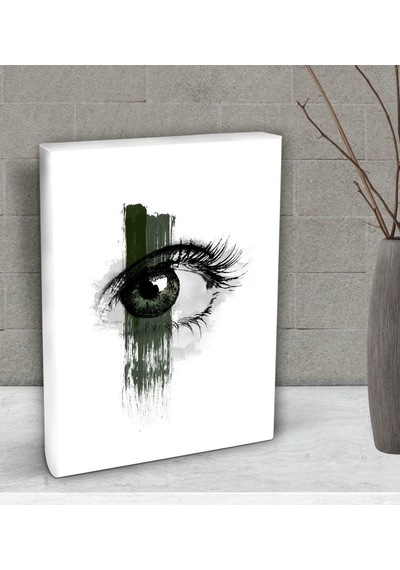 Bk Gift Eye See You Tasarımlı Dekoratif Mini Kanvas Tablo 15X20Cm (506660550)