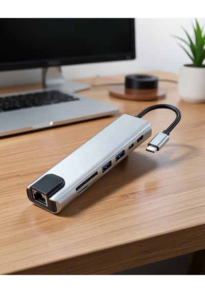 8-in-1 Type-c Dönüşüm Adaptörü Xucz Apple MacBook Uyumlu çeviriciiiiiii-6
