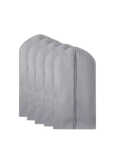3 Adet Gri Takım Elbise Kılıfı Gamboç Kumaş 60 X 100 Gri Tr Diğer