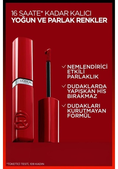 L'oréal Paris Yılbaşı Makyajı Seti 2'li - Laque Resistance Ruj & Panorama Maskara pktnewyearmkyjset7-11030 0