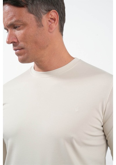 İmza Örme Standart Fit Taş Erkek Sweatshirt 1013260150