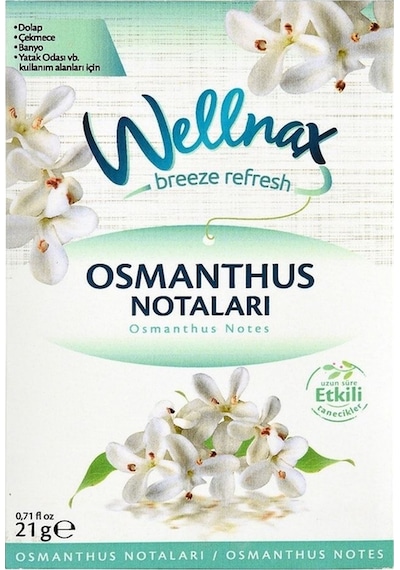 Wellnax Askılı Dolap Ve Çekmece Kokusu Osmanthus Notaları 3 Adet