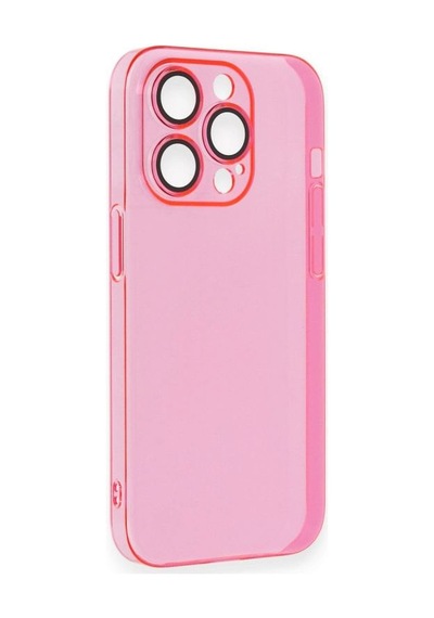 Apple iPhone Uyumlu   14 Pro Max Kılıf Armada Lensli Kapak - Pembe