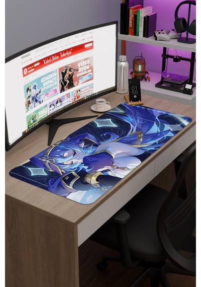Layla Genshin Impact Anime Oyuncu V3 - 90x40 Xxl Gaming Mouse Pad Fare Altlığı