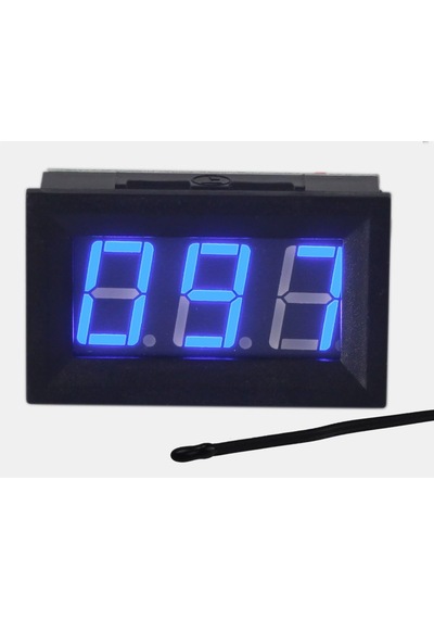 65-150 F Fahrenheit Dijital Sıcaklık Ölçer Mavi Led Ekran Mf55 Tipi Ntc Termistör Sıcaklık Sensörü 2 Telli S