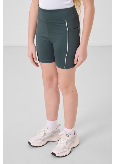 Tommylife Orman Yeşili Esnek Standart Fit Basic Performans Kız Çocuk Tayt - 75189 Yeşil