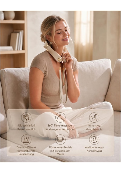 Isı Ve Müzik Özellikli Skg Boyun Masajı Cihazı, Uygulama, Shiatsu Kablosuz, Ps700