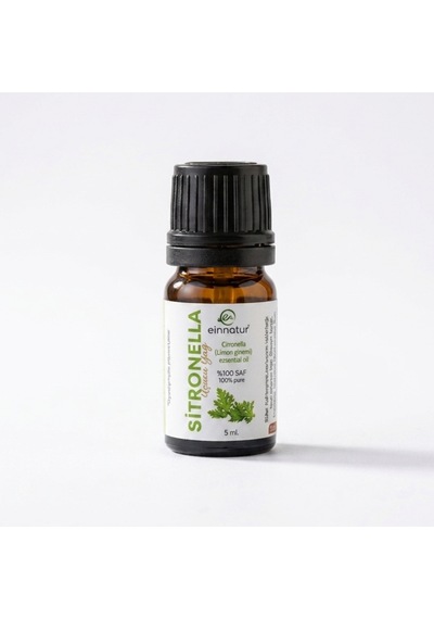 Sitronella Citronella Uçucu Yağı, 5 Ml, %100 Saf, C. Winterianus Essential Oil, Limon Çimeni