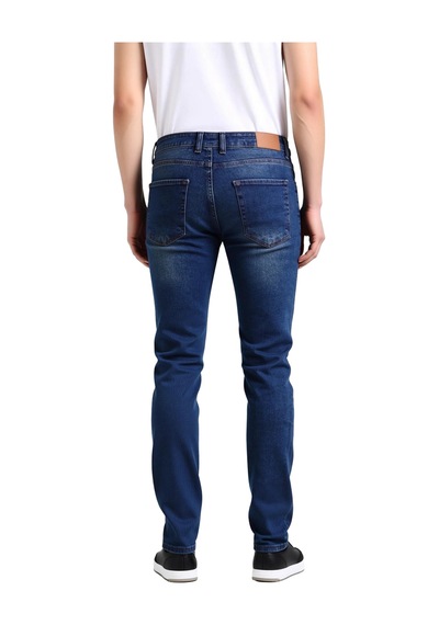 Ersefa Erkek Açık Comfort Denim Dar Paça Pantolon Fonksiyonel Dayanıklı Koyu Lacivert