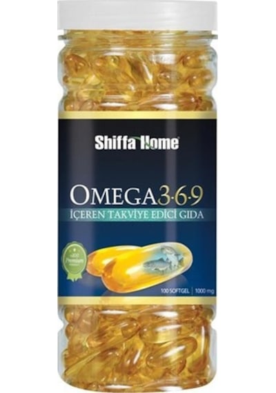Shiffa Home Omega 3-6-9 100X1000Mg Softjel -Aninda