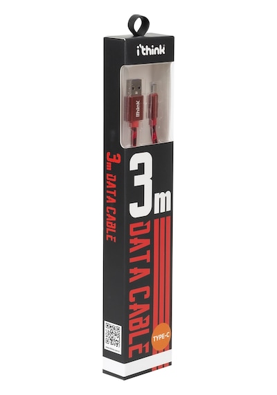 iThink Gold K30C  Type-C Kablo 3 M Kırmızı