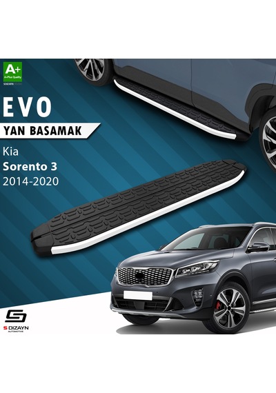 S-dizayn Kia Sorento 3 Evo Aluminyum Yan Basamak 183 Cm 2014-2020 A+ Kalite