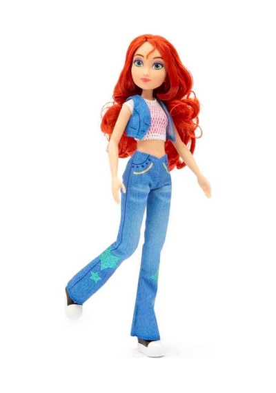 Gioc-hi Prezio-si Winx Bloom Günlük Tarzda Haraketli Eklemli Parıltılı 30 Cm Oyuncak Peri Bebek