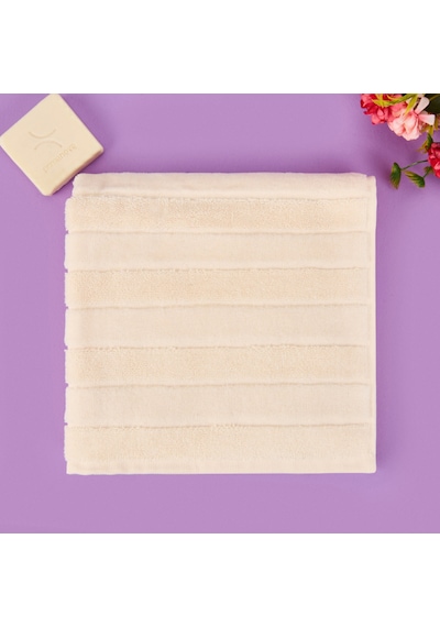 Soft Kadife Ayak Havlusu - Ekru - 50x70 Cm Renkli