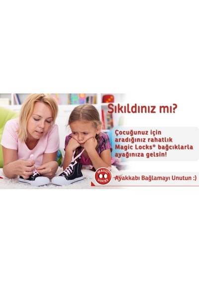 Magic Locks Kahverengi Akıllı Bağcık Kahverengi