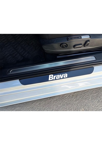 Fiat Brava Pleksi Kapı Eşiği Piano Black 4 Parça