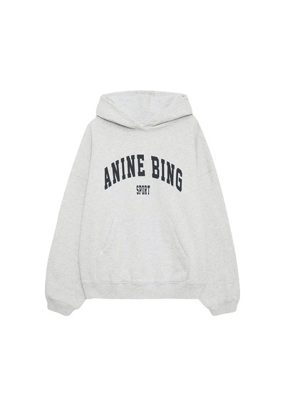 Anine Bing Oversized Pamuklu Sweatshirt Gri Ürün Kodu 013390