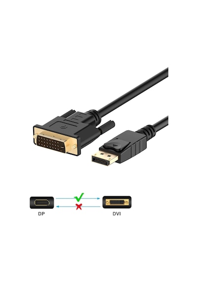 Yüksek Kalite Displayport To Dvi 24+1 Kablo - 1.8 Metre