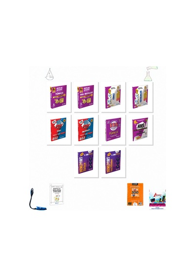 Muba 8. Sınıf Lgs Türkçe Fen Tüm Kaynak 10 Kitap Seti