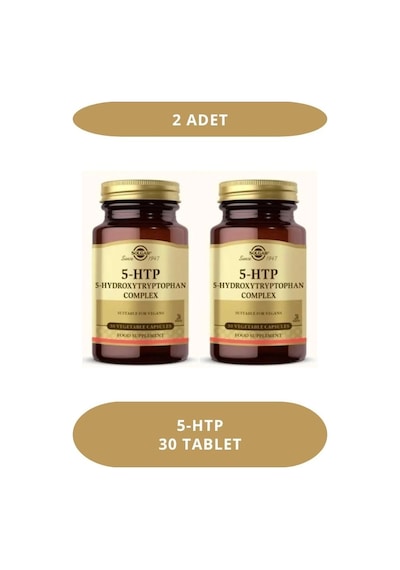 Solgar 5-htp Hydroxytryptophan Complex 30 Vegi Kapsül 2 Adet 2'li