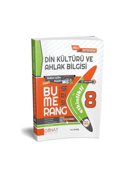 Günay Yayınları Güncel 8. Sınıf Bumerang Din Kültürü Ve Ahlak Bilgisi Etkinlikli Kitap 2024