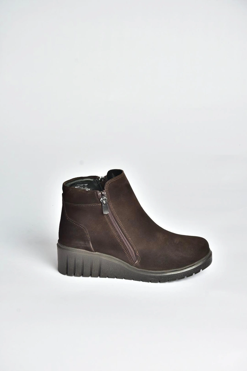 Fox Shoes V324800402 Kahverengi Hakiki Deri Süet Kadın Bot Kahverengi-süet