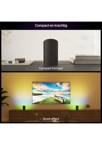 Philips Hue Flare Akıllı Duvar Aydınlatma - Siyah - Renkli Işık, Colorcast Teknolojisi, Bluetooth Uyumlu, Alexa, A Diğer