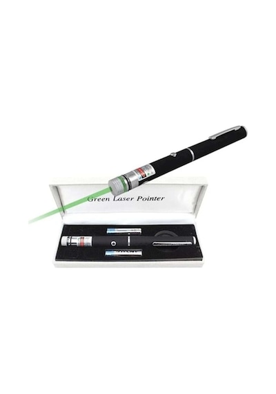 Lazer Işık Green Laser Poınter Ft (5 Başlık) Siyah