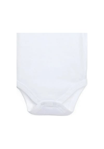 Mixibaby Mixi Baby %100 Pamuklu Çıtçıtlı Kısa Kol Bebek Body 3'lü Set Unisex Beyaz