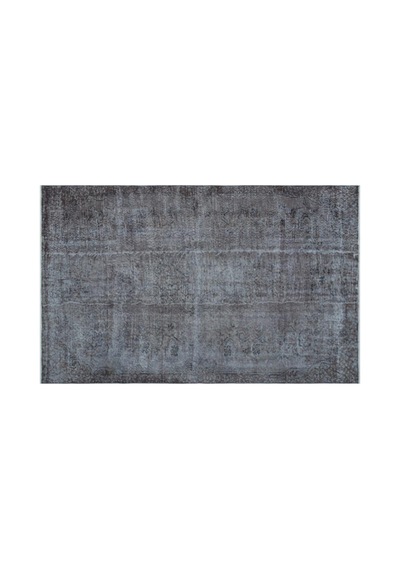 El Dokuması Vintage Yün-pamuk Gri Halı 25693 168 X 274 Cm