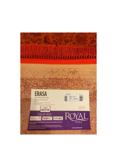 Erasa 9533b Bordo Halı Çok Renkli