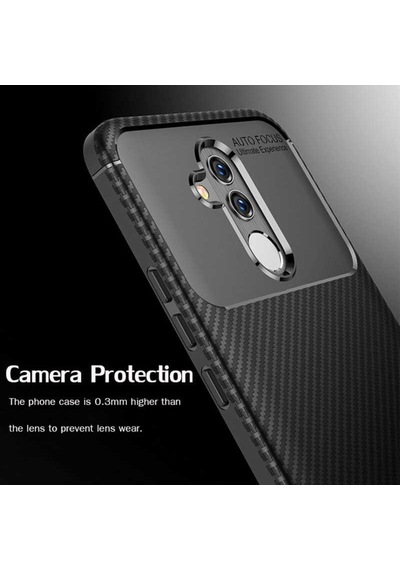 Huawei Mate 20 Lite Kilif Karbon Silikon Case 389460319